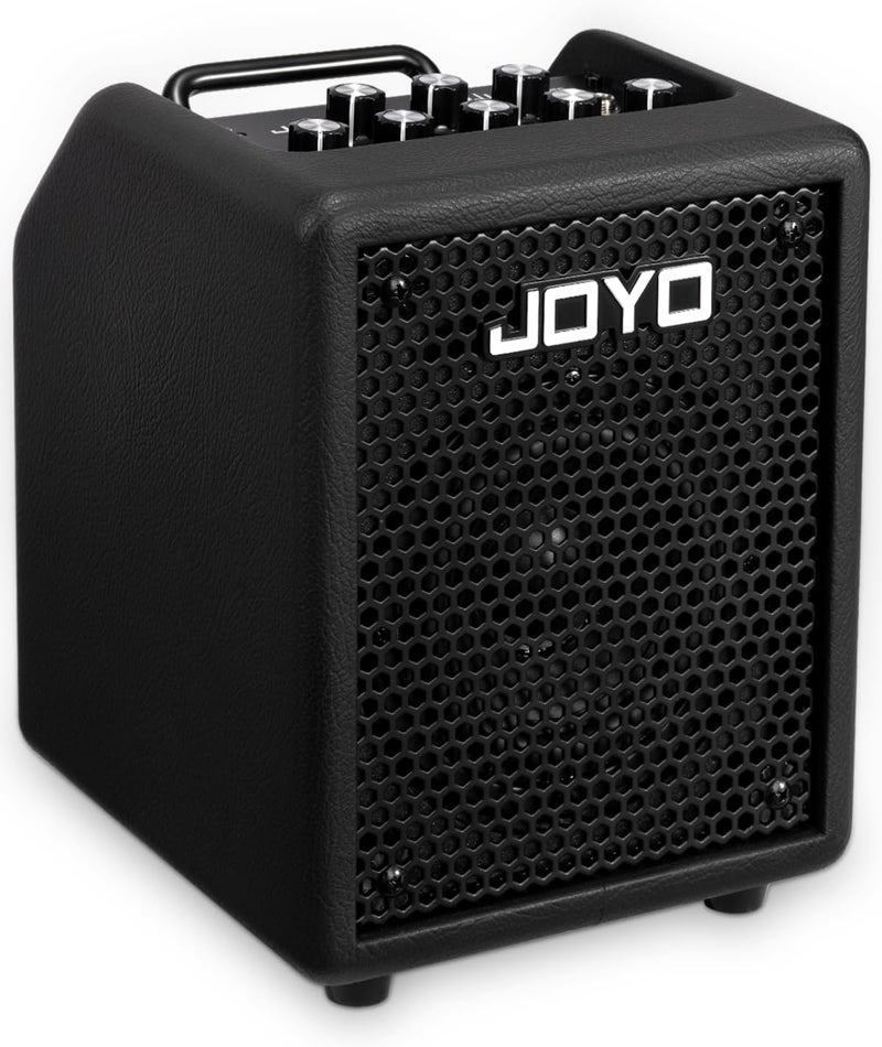 JOYO 30W Bass Amp Portable Combo Amplifier 4" Speaker with Bluetooth 5.1 + OTG Direct Recording | 3-Band EQ + Compressor | Headphone Practice for Bassist Livestream Solo Gigs (Vibe Cube BA-30, Black) - Image 1